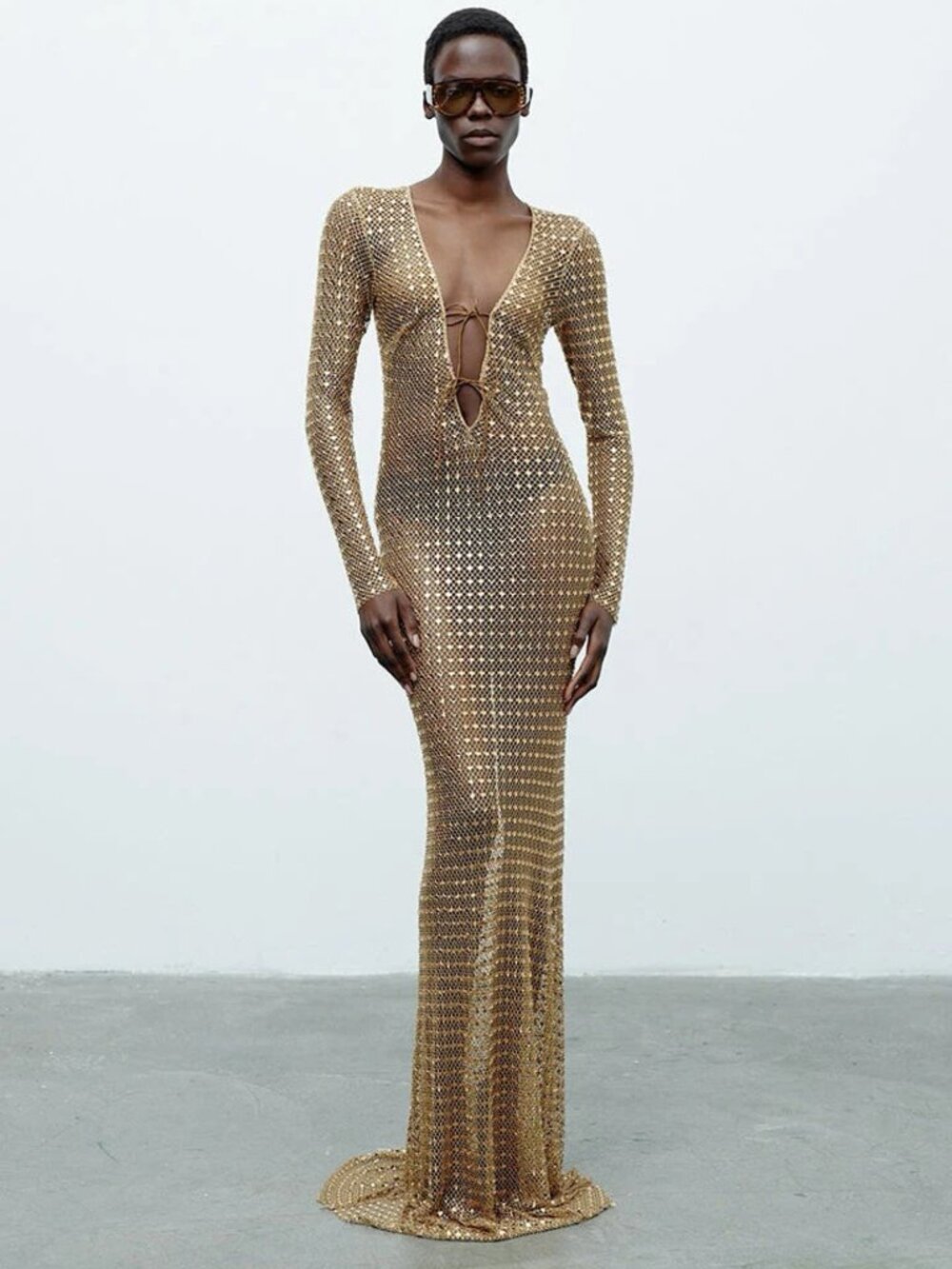 NWT İlkyaz Özel La Carmen Ayahuasca Gold Maxi Dress Size 36 / XS,Small $2,125